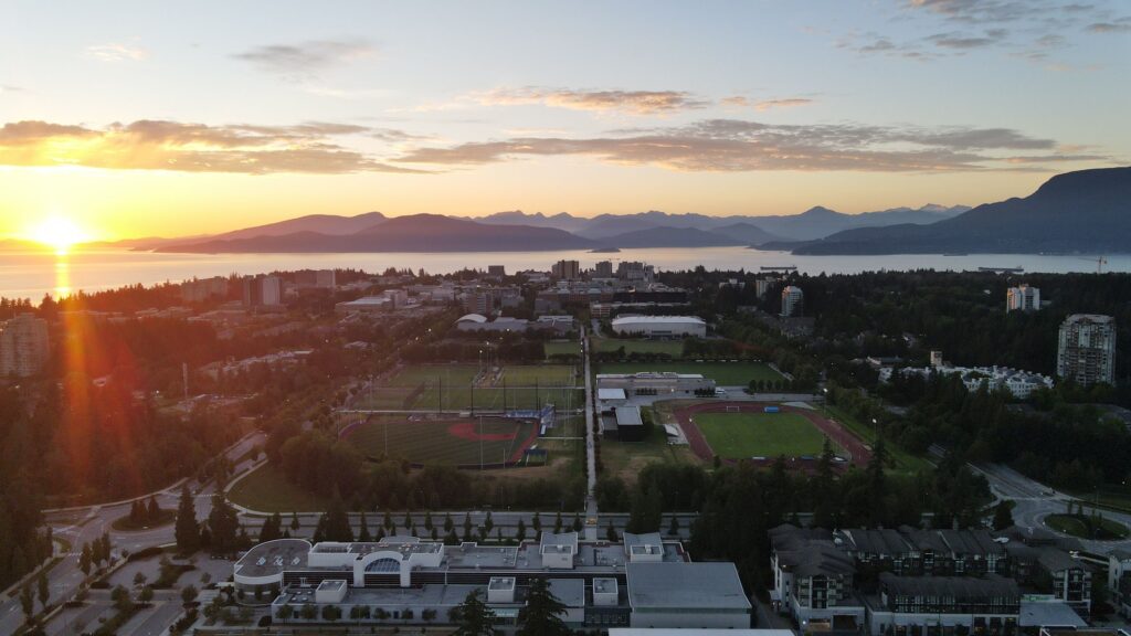 UBC Campus At Sunset